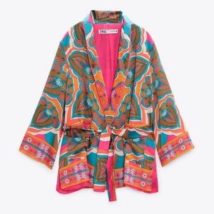 ZARA Pucci Style Kimono Blazer